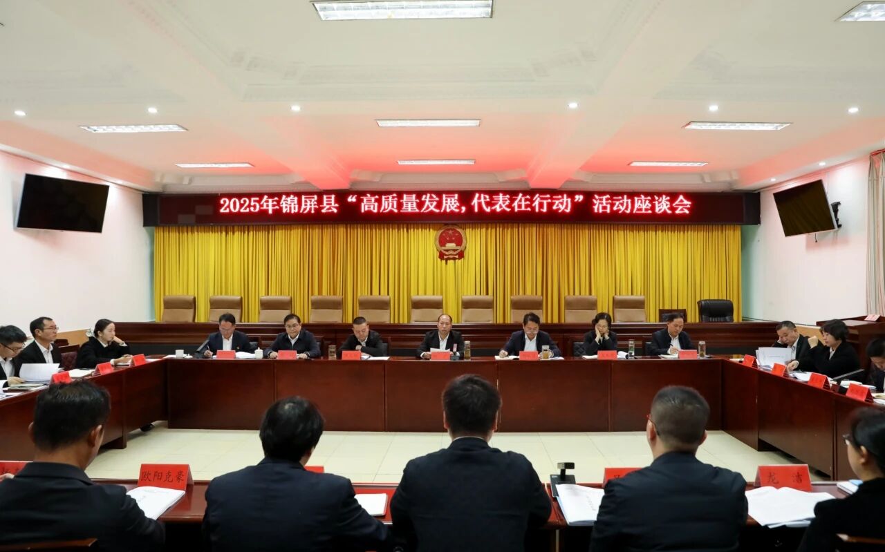 锦屏：全县人大“高质量发展，代表在行动”活动座谈会召开